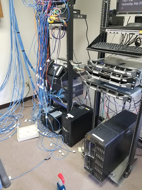 Before our network cleanup service!